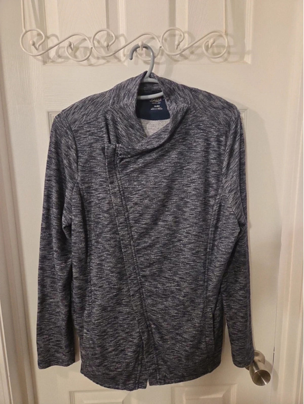 Asymmetrical knit cardigan